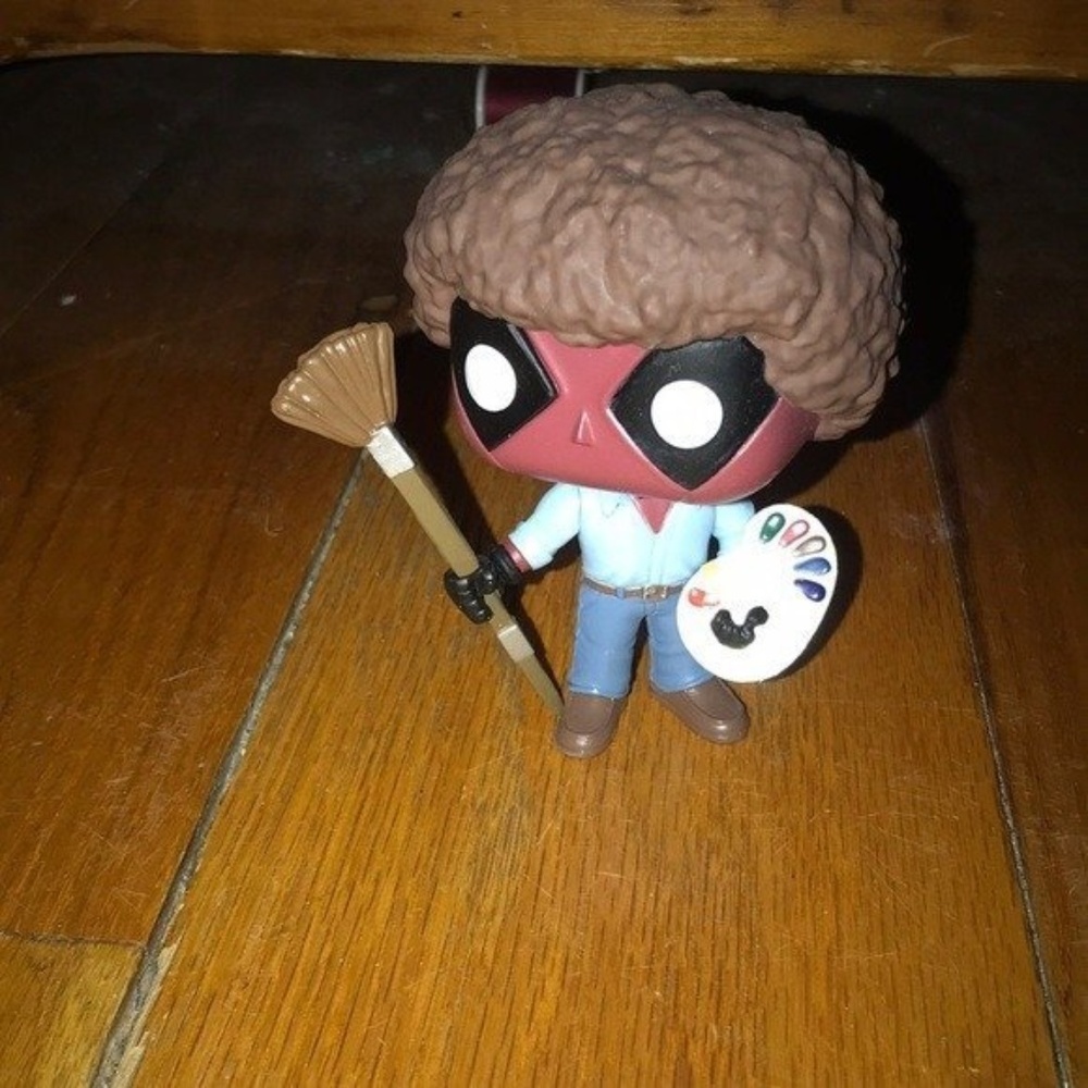 Deadpool Bob Ross Funko Pop Figure